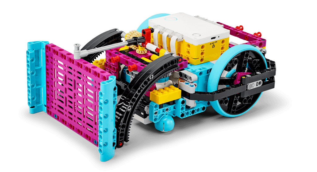Robot zbudowany z LEGO Education SPIKE Prime — FIRST LEGO League